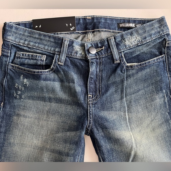 💙🖤👖WILLIAM RAST Justin Timberlake Dark Blue 5-Pocket Skinny Denim Jeans NWT - Picture 1 of 8